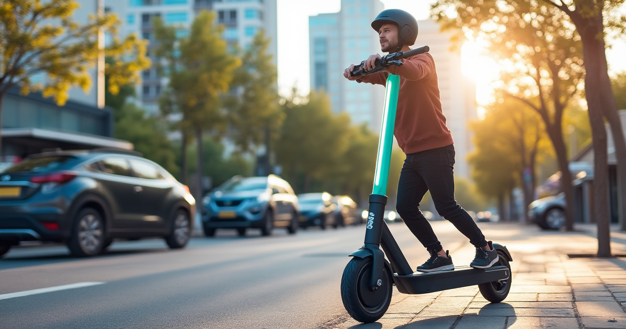 Klapphelm für E-Scooter zusammengeklappt