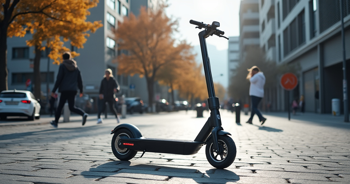 Stabiler E-Scooter für schwere Fahrer